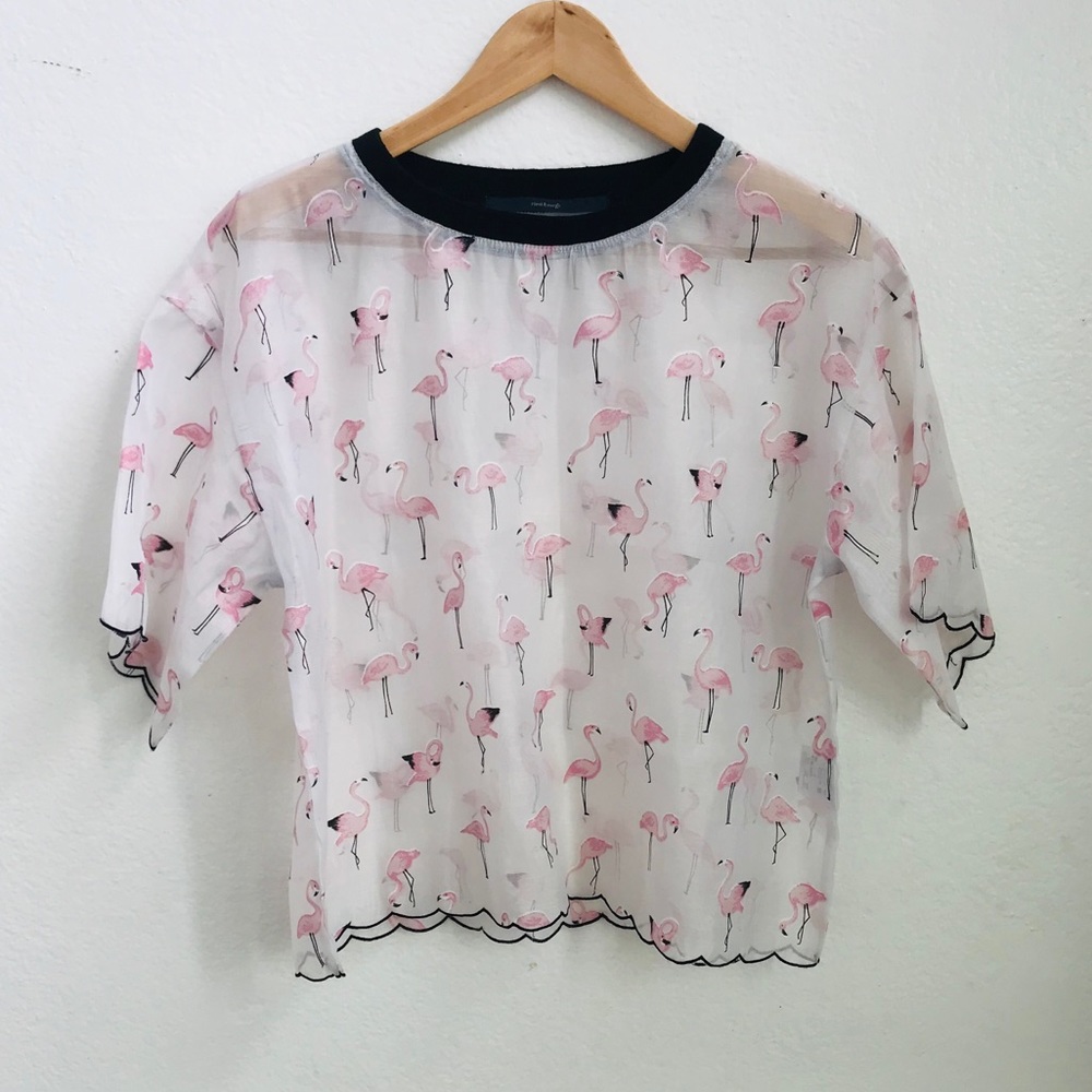 Rivet and Surge Flamingo Top